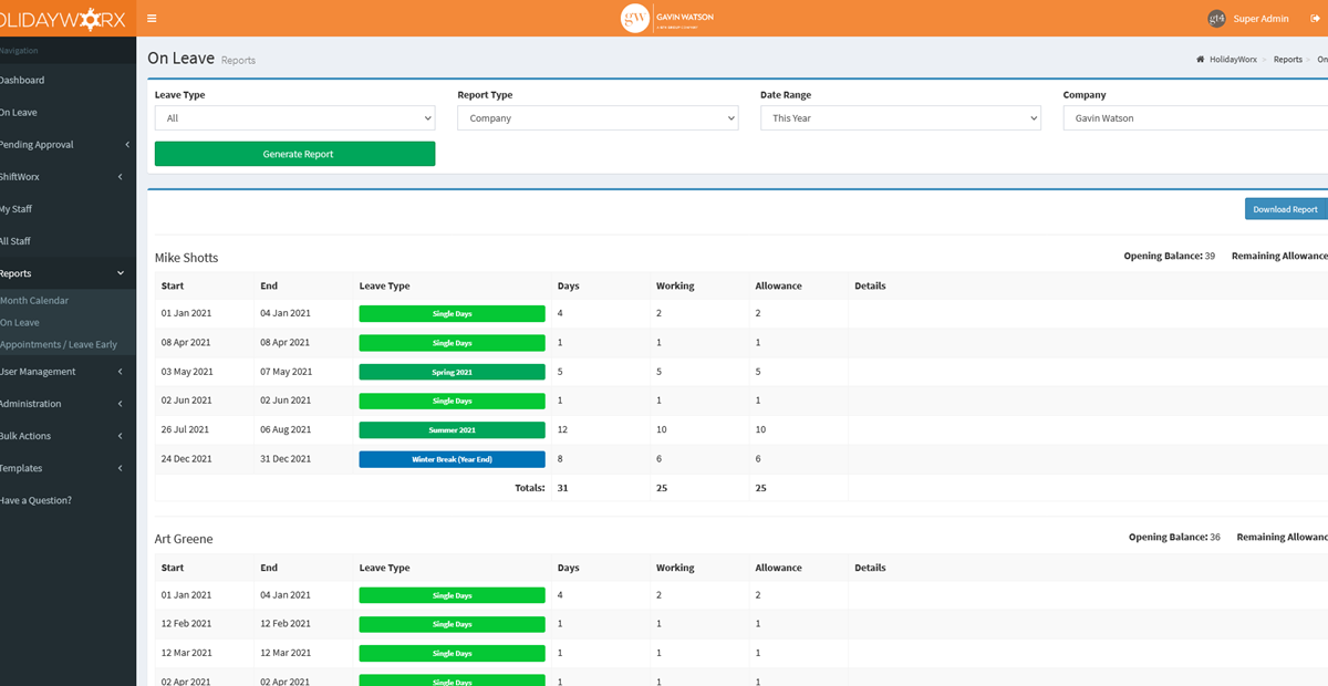 Generating reports background image